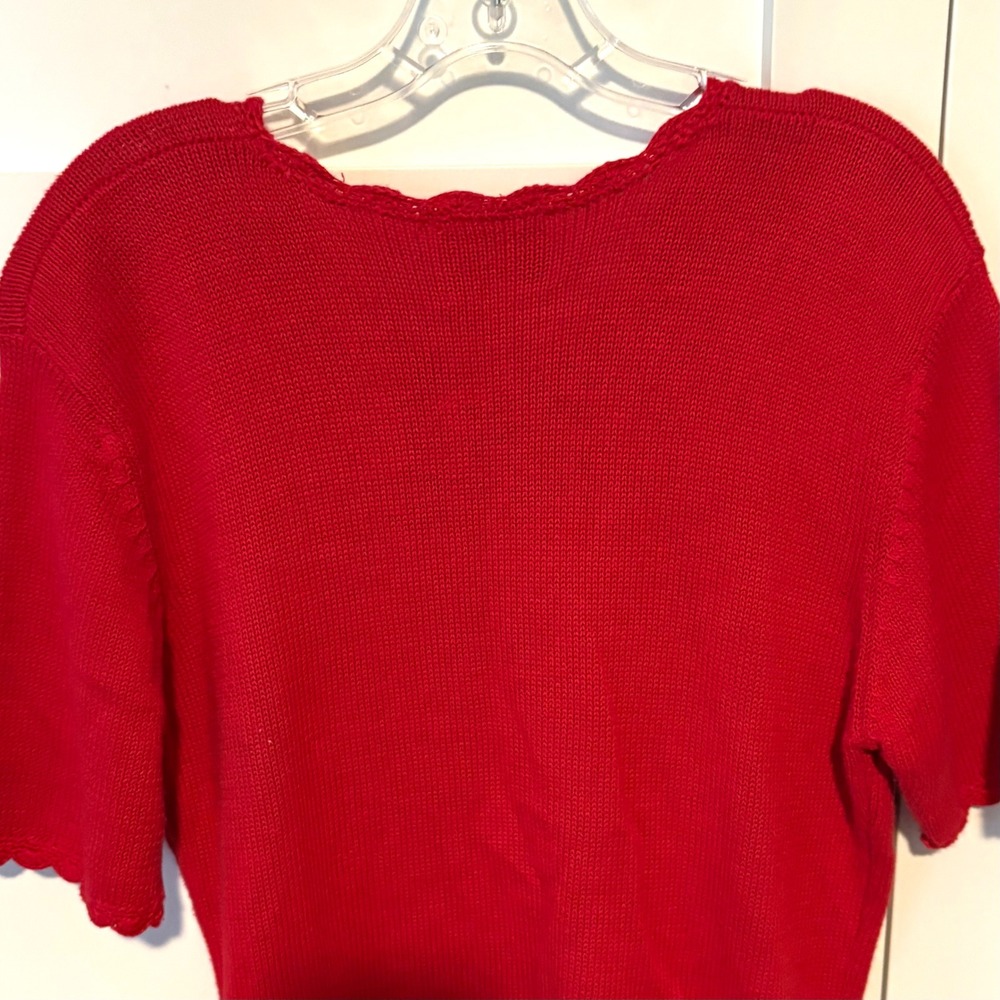 Susan‎ Bristol Women's Vintage Embroidered Short Sleeve Cardigan in Size M - Picture 6 of 10